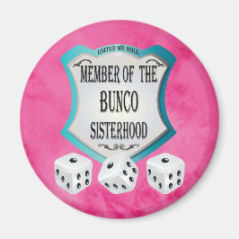 Bunco Go Pink - Verenigd We Roll The Dice Magneet
