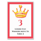 Bunco Gold Crown Tabel 3 van 5 Kaart (Achterkant)