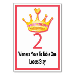 Bunco Gold Crown Table Card #2 Kaart