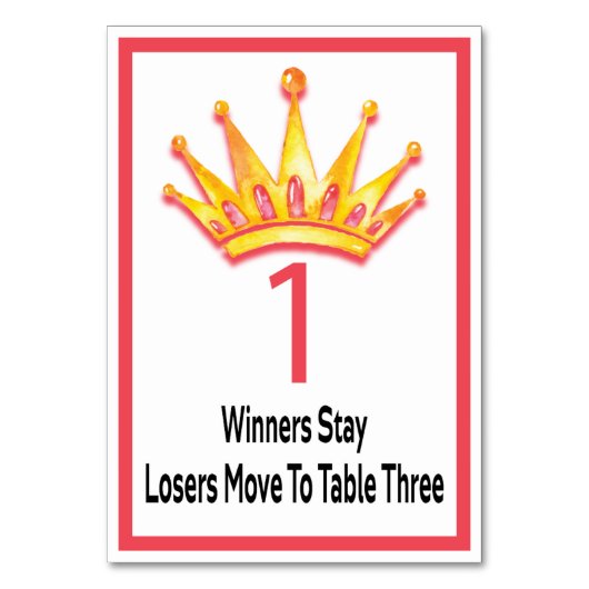 Bunco Gold Crown Table Kaart #1 (Voorkant)