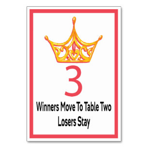 Bunco Gold Crown Table Kaart #3