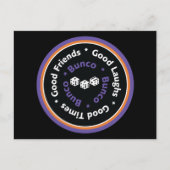 Bunco Good Friends - Paars Briefkaart (Voorkant)