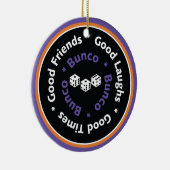 Bunco Good Friends - Paars Keramisch Ornament (Rechts)
