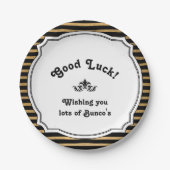 Bunco Good Luck Bord Black Gold Stripes (Voorkant)