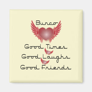 bunco good times met hart en vleugels magneet