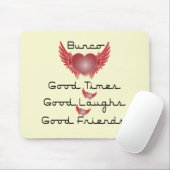 bunco good times met hart en vleugels muismat (Met muis)