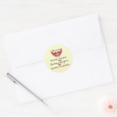 bunco good times met hart en vleugels ronde sticker (Envelop)