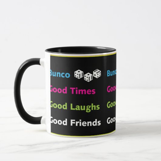 bunco good vrienden mok design (Links)