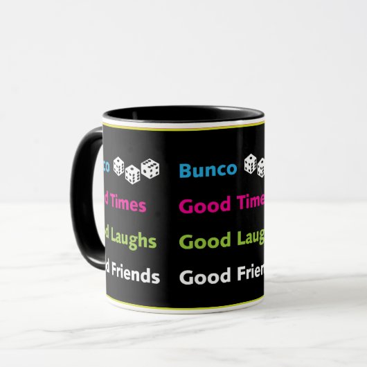bunco good vrienden mok design (Voorkant links)