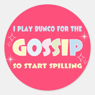 Bunco Gossip Ronde Sticker