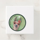 Bunco Grappige Lllama Kerstcadeau Bedankjes Labels (In situ)