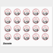 Bunco Grappige Retro Lady Spelers Ronde Sticker (Vel)
