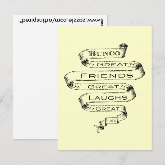 Bunco Great Friends Briefkaart (Voorkant / Achterkant)