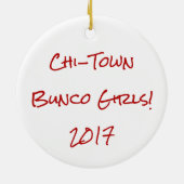 Bunco Group Funny Ornament (Achterkant)