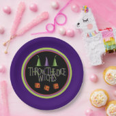 Bunco Halloween October Funny Dice Papieren Bordje (Feest)