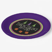 Bunco Halloween October Funny Dice Papieren Bordje (Gekanteld)