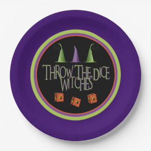 Bunco Halloween October Funny Dice Papieren Bordje