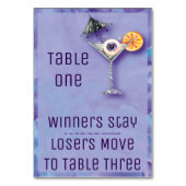 Bunco Halloween Table Card - Tabel 1 Drink Kaart (Achterkant)