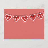 Bunco Heart Banner Briefkaart (Voorkant)
