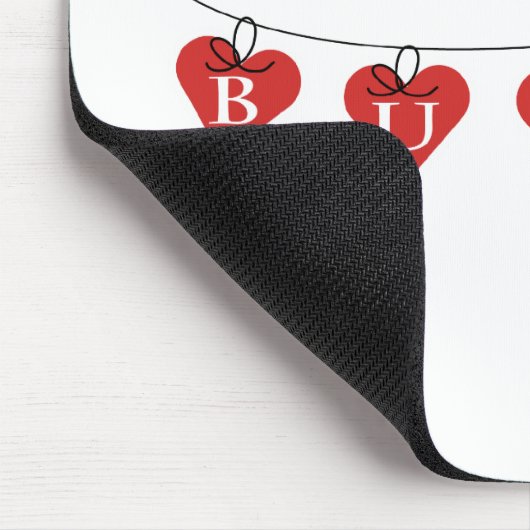 Bunco Heart Banner Muismat (Hoek)