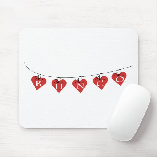 Bunco Heart Banner Muismat (Met muis)