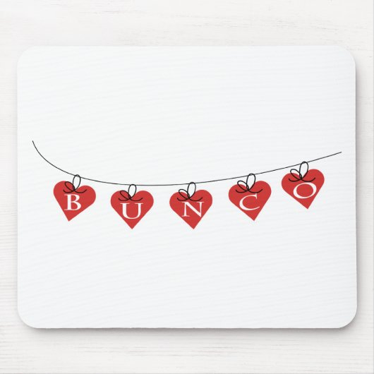 Bunco Heart Banner Muismat (Voorkant)