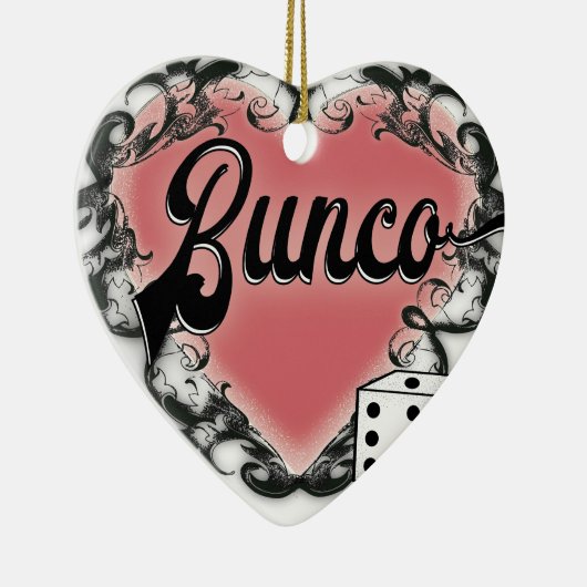 Bunco Heart tattoo Holiday ornament (Rechts)