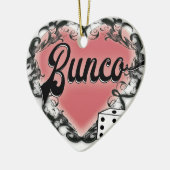 Bunco Heart tattoo Holiday ornament (Links)