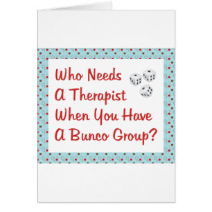 bunco heeft een therapeut nodig