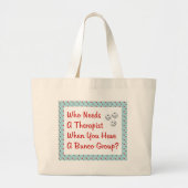 bunco heeft een therapeut nodig grote tote bag (Voorkant)