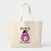 Bunco - Het is een Hoot" Grote Tote Bag (Voorkant)