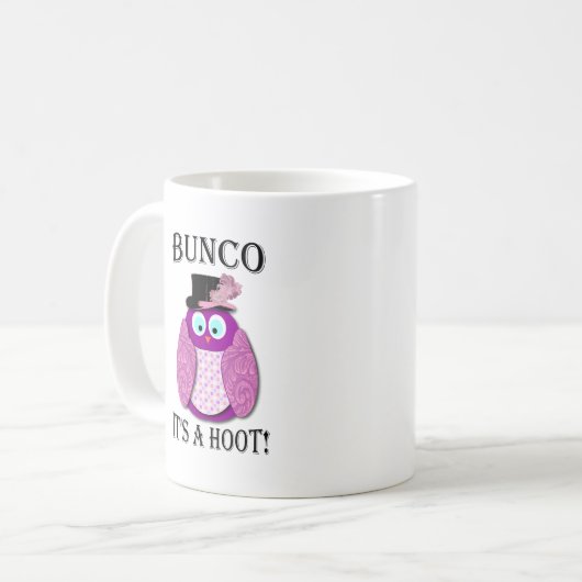 Bunco - Het is een Hoot" Koffiemok (Voorkant links)