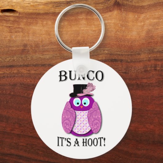 Bunco - Het is een Hoot" Sleutelhanger (Voorkant)