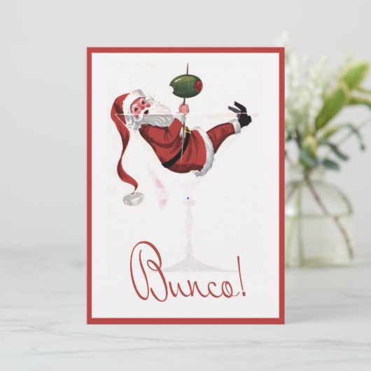 Bunco Holiday Kaart (Staand voorkant)