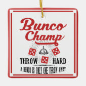 Bunco Holiday Ornament - Champ (Voorkant)