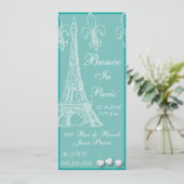 Bunco in Parijs uitnodiging door Artinsped (Staand voorkant)