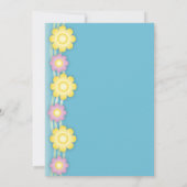 Bunco Invite Colorful bloemen Kaart (Achterkant)