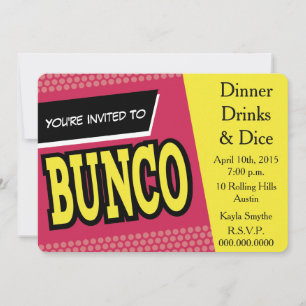 Bunco Invite Kaart