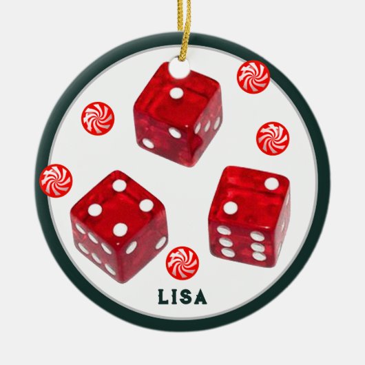 Bunco Kerst Keramiek Ornament (Voorkant)