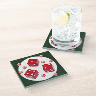 Bunco Kerst Keramische Kerstbal Glas Onderzetter