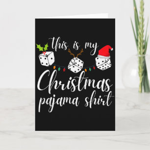 Bunco Kerst Pyjama Dobbelspel Avond Kaart
