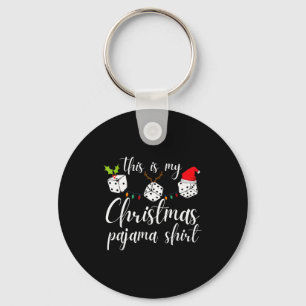 Bunco Kerst Pyjama Dobbelspel Nacht Sleutelhanger