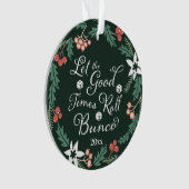 Bunco Kerstfeestdag Floral Ornament (voorkant)