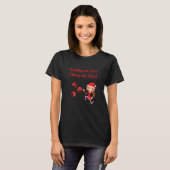 Bunco Kerstmis Naughty of Nice Gooi de Dice T-shirt (Voorkant volledig)