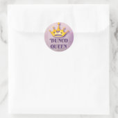 Bunco Koningin Kroonfeest Ronde Sticker (Tas)