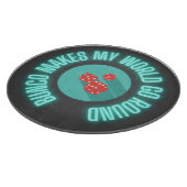 Bunco laat mijn wereld rondgaan snijplank (Hoek)