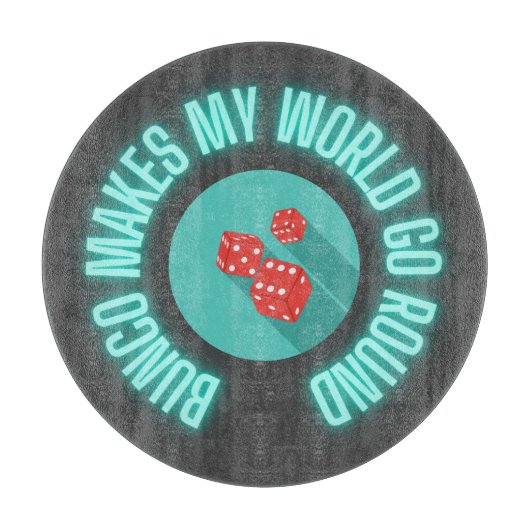 Bunco laat mijn wereld rondgaan snijplank (Voorkant)