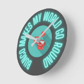 Bunco laat mijn wereld rondlopen  ronde klok (Hoek)