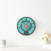 Bunco laat mijn wereld rondlopen  ronde klok (Huis)