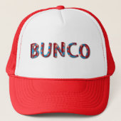 Bunco-letters met bunco-dice trucker pet (Voorkant)
